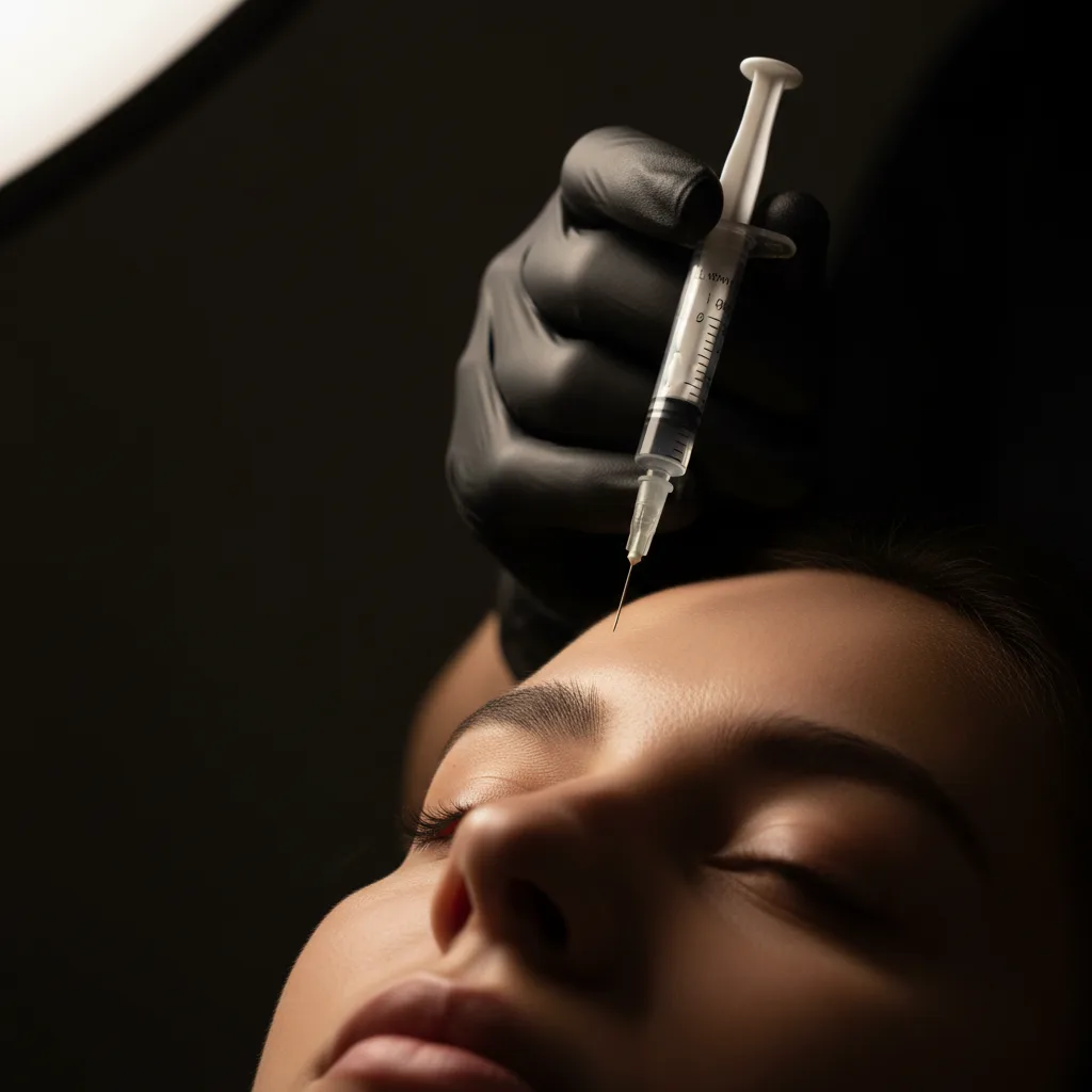 Dr. Qasim performing Botox Injections at The Royal Aesthetics