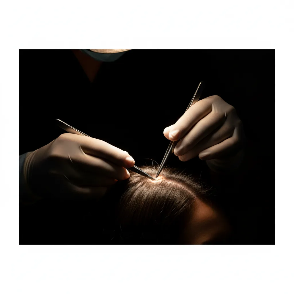 Dr. Qasim performing Hair Transplant at The Royal Aesthetics