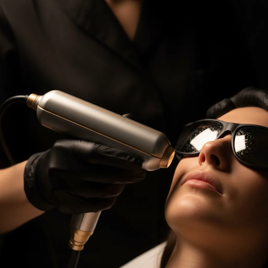 Dr. Qasim performing Laser Skin Resurfacing at The Royal Aesthetics