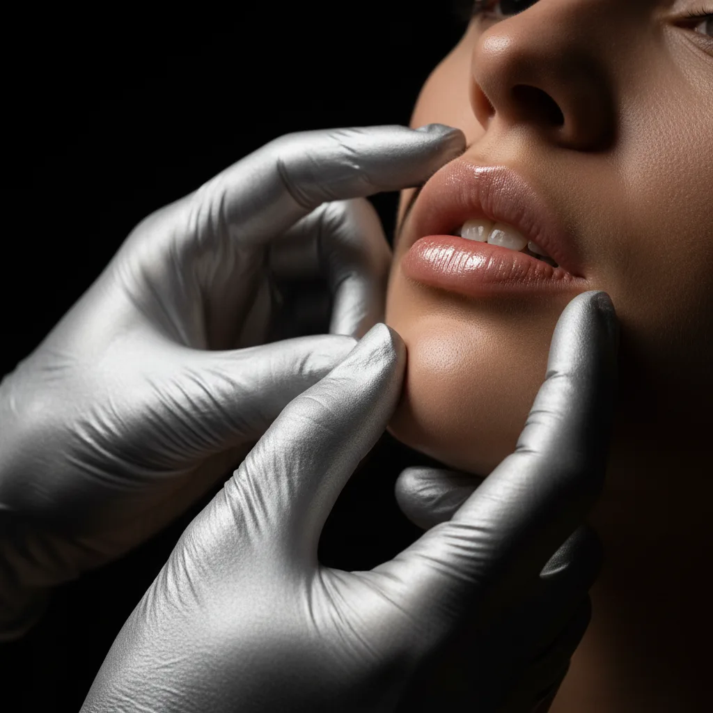 Dr. Qasim performing Lip Enhancement at The Royal Aesthetics