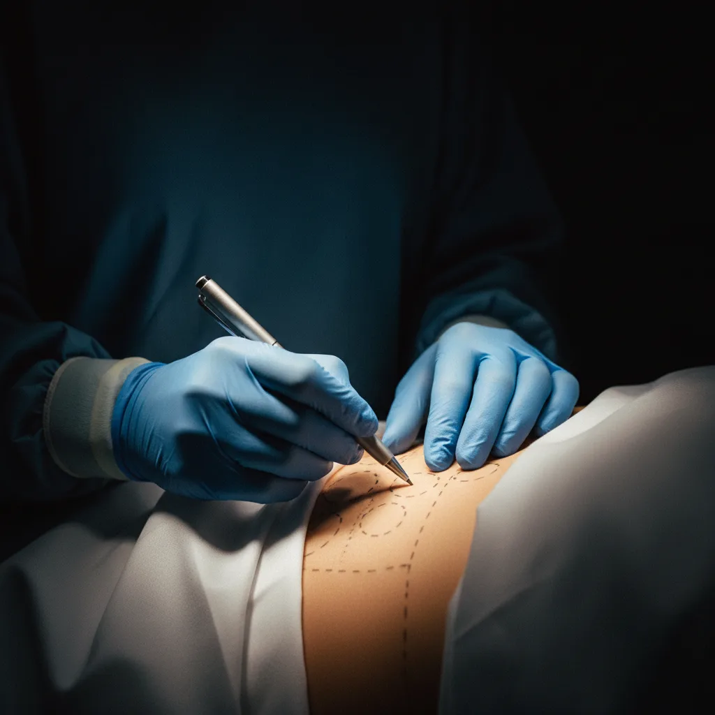 Dr. Qasim performing Tummy Tuck at The Royal Aesthetics